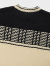 Jacquard Knit Sweater - Black