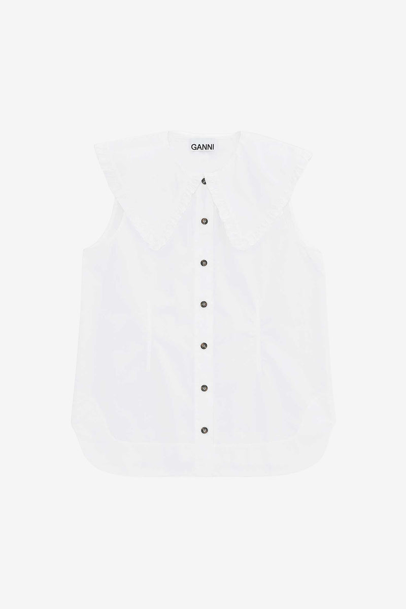 Poplin Sleeveless Shirt