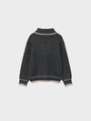 Cowichan Wool Knit Cardigan - Charcoal