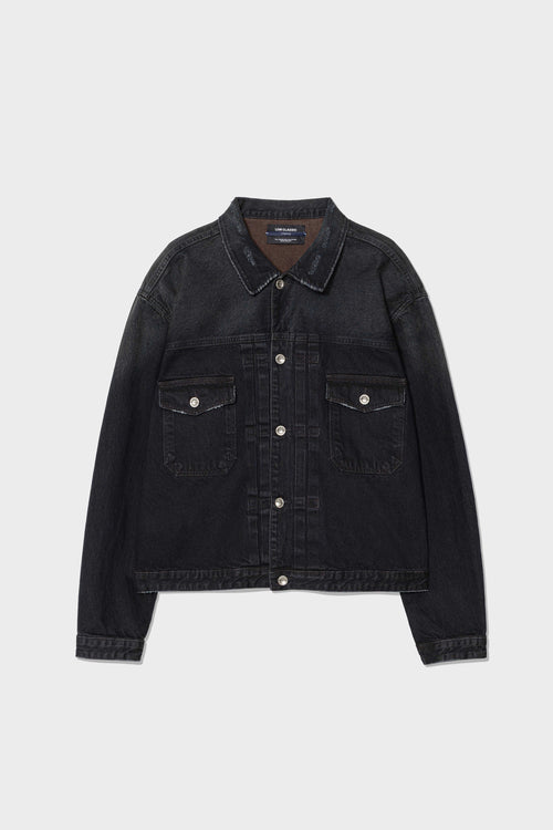 [17END x LOW CLASSIC] Short Trucker Jacket - Mahogany Blue