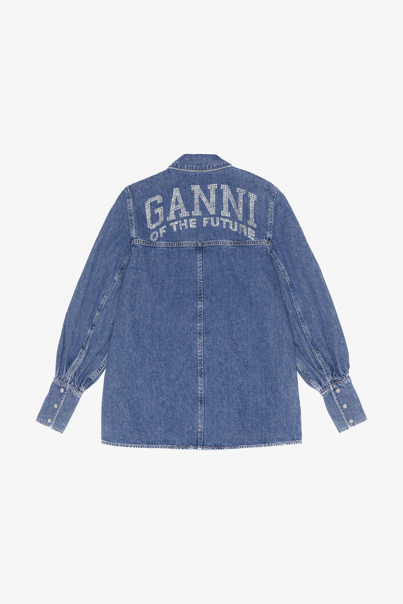 Dark Blue Vintage Future Denim Shirt