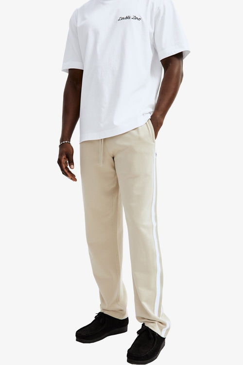 Men's Knit Striped Rib Panel Pant