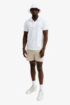 Men's Knit Striped Rib Panel Short