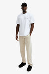 Men's Knit Striped Rib Panel Pant