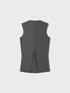 Waist Point Wool Vest - Grey