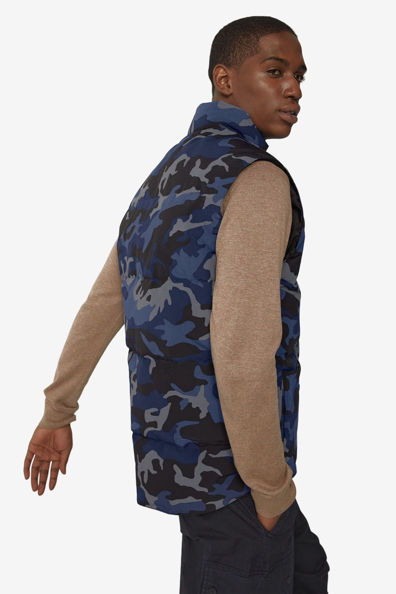 Freestyle Crew Vest-Print－Classic Camo Navy