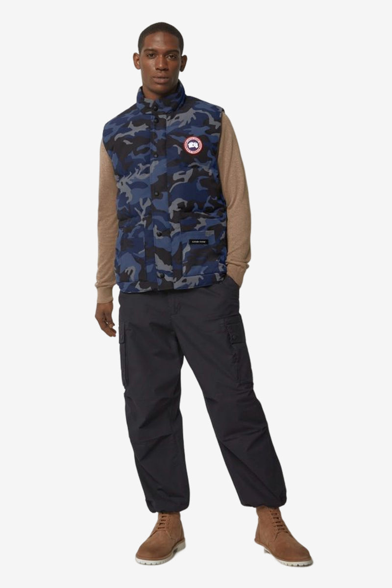 Freestyle Crew Vest-Print－Classic Camo Navy