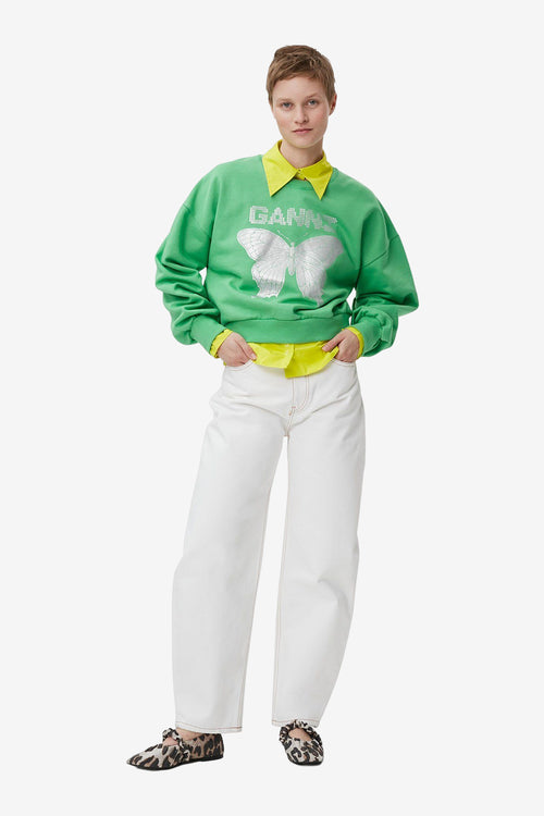 Green Butterfly Sweatshirt - Kelly Green