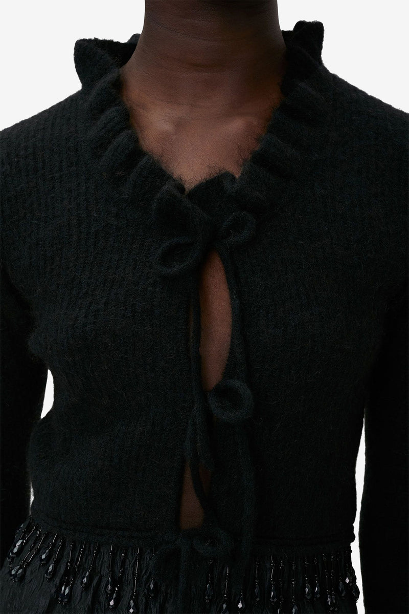 Soft Wool Bolero - Black