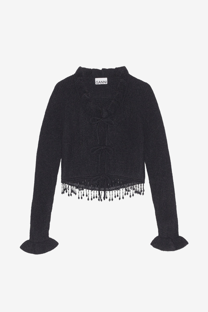 Soft Wool Bolero - Black