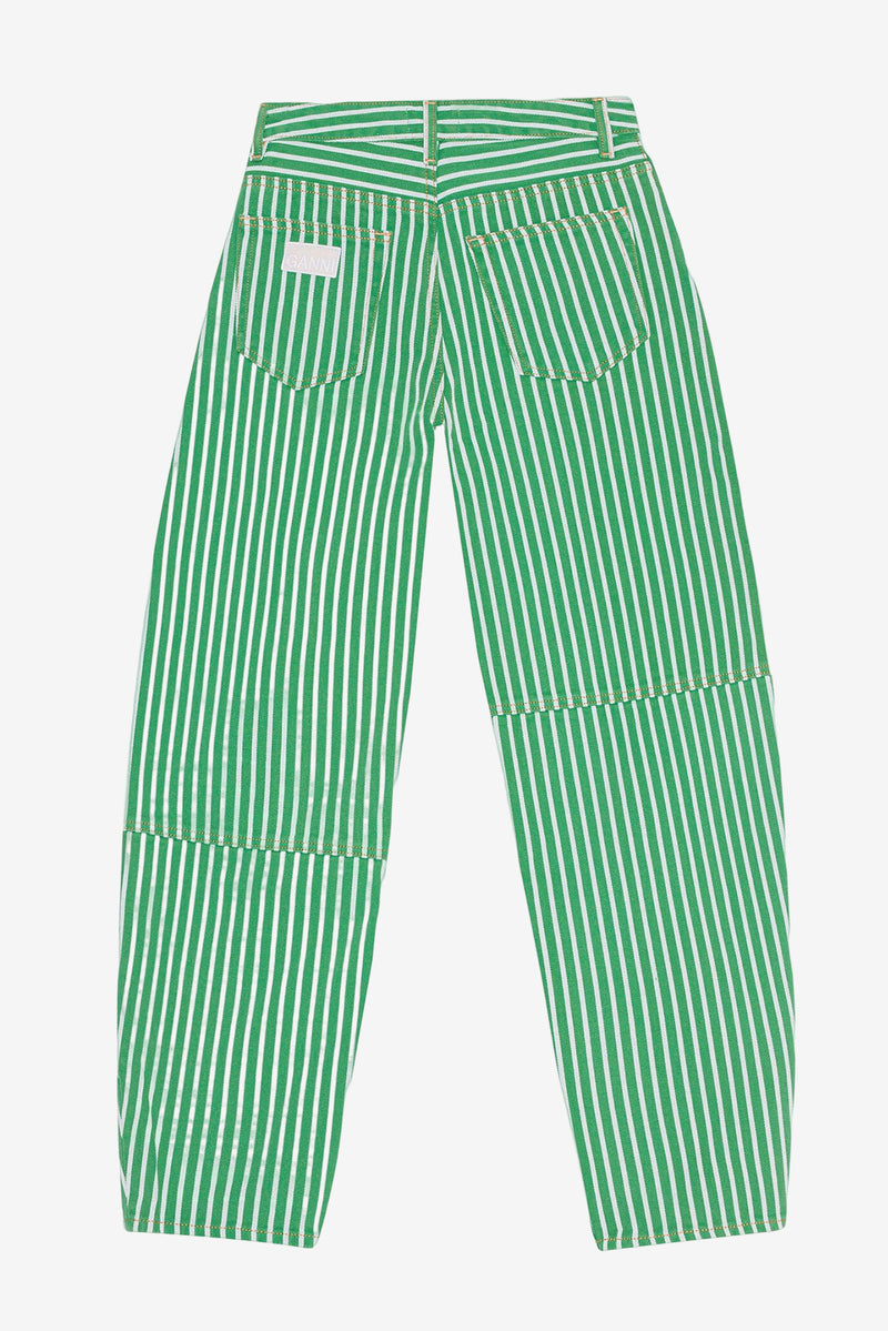 Stripe Denim Stary - Kelly Green