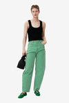 Stripe Denim Stary - Kelly Green