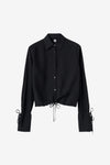 Drawstring Shirt - Black