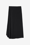 Draped Circle Skirt - Black