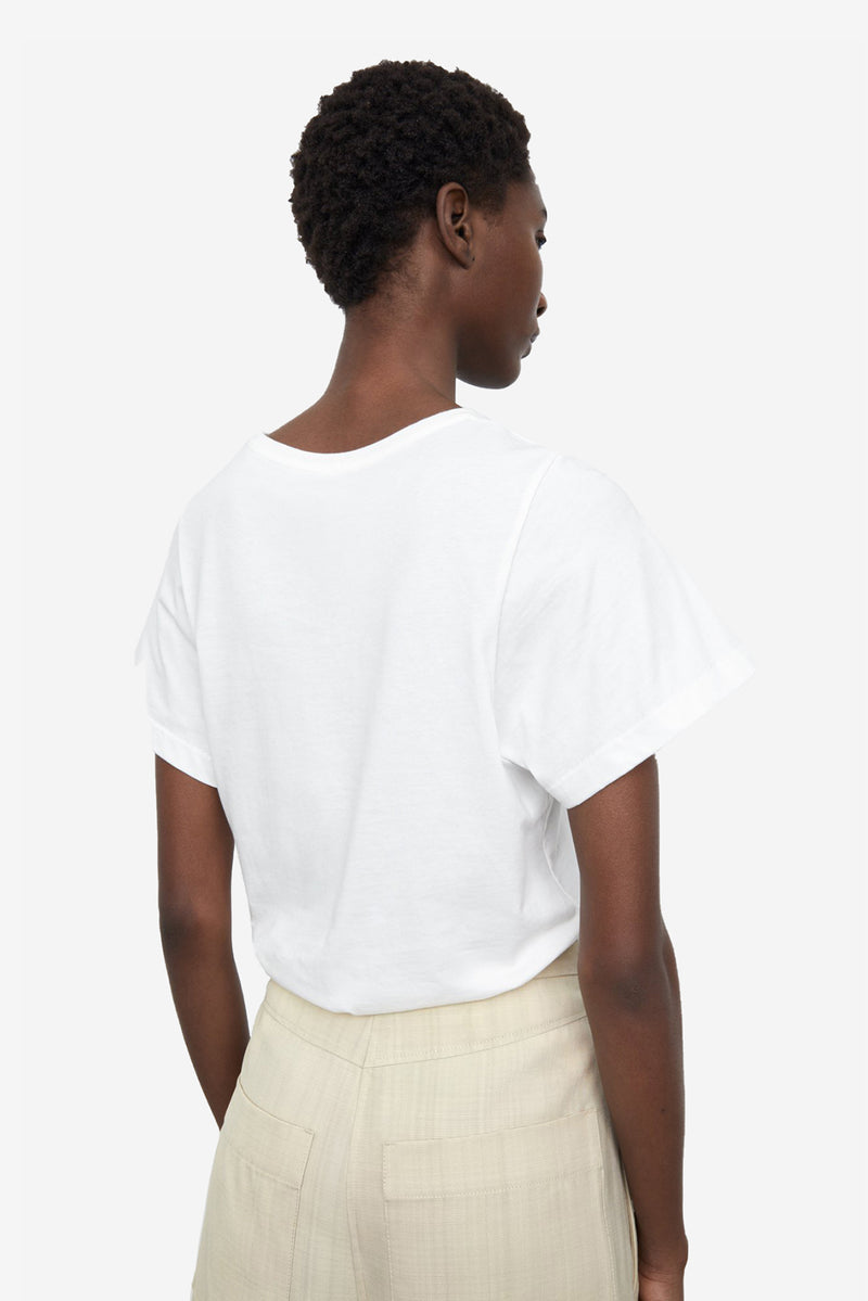 Curved Seam Tee - Off-White