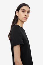 Curved Seam Tee - Black