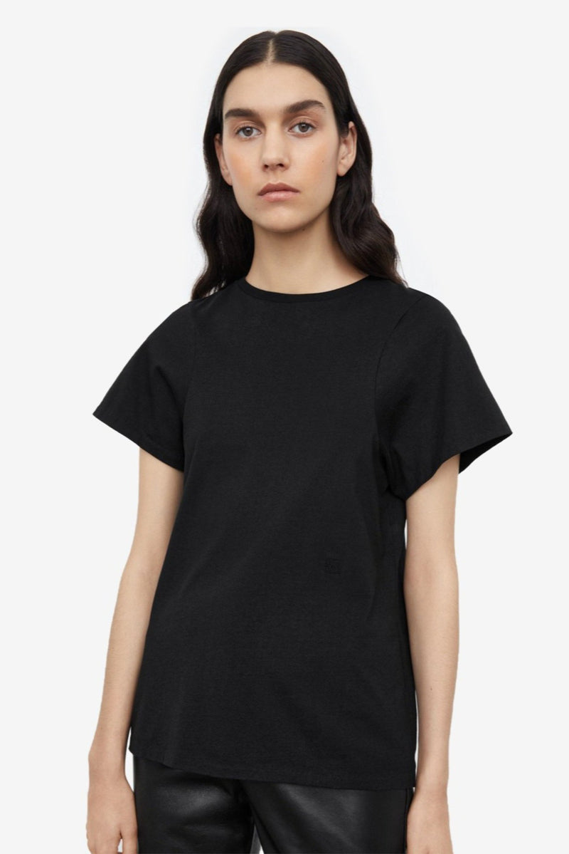 Curved Seam Tee - Black