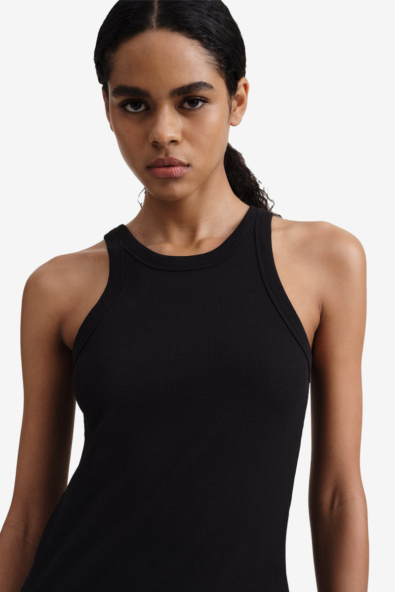 Curved Rib Tank - Black