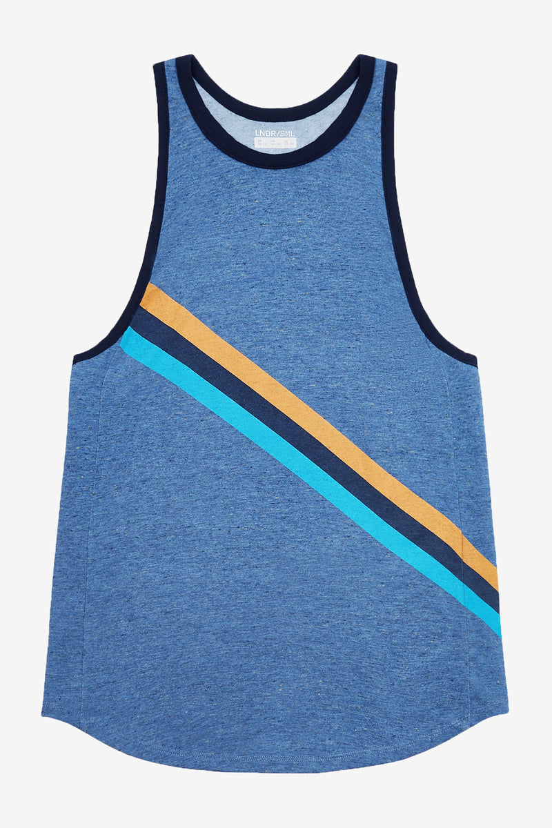 WARM UP TANK - BLUE MARL
