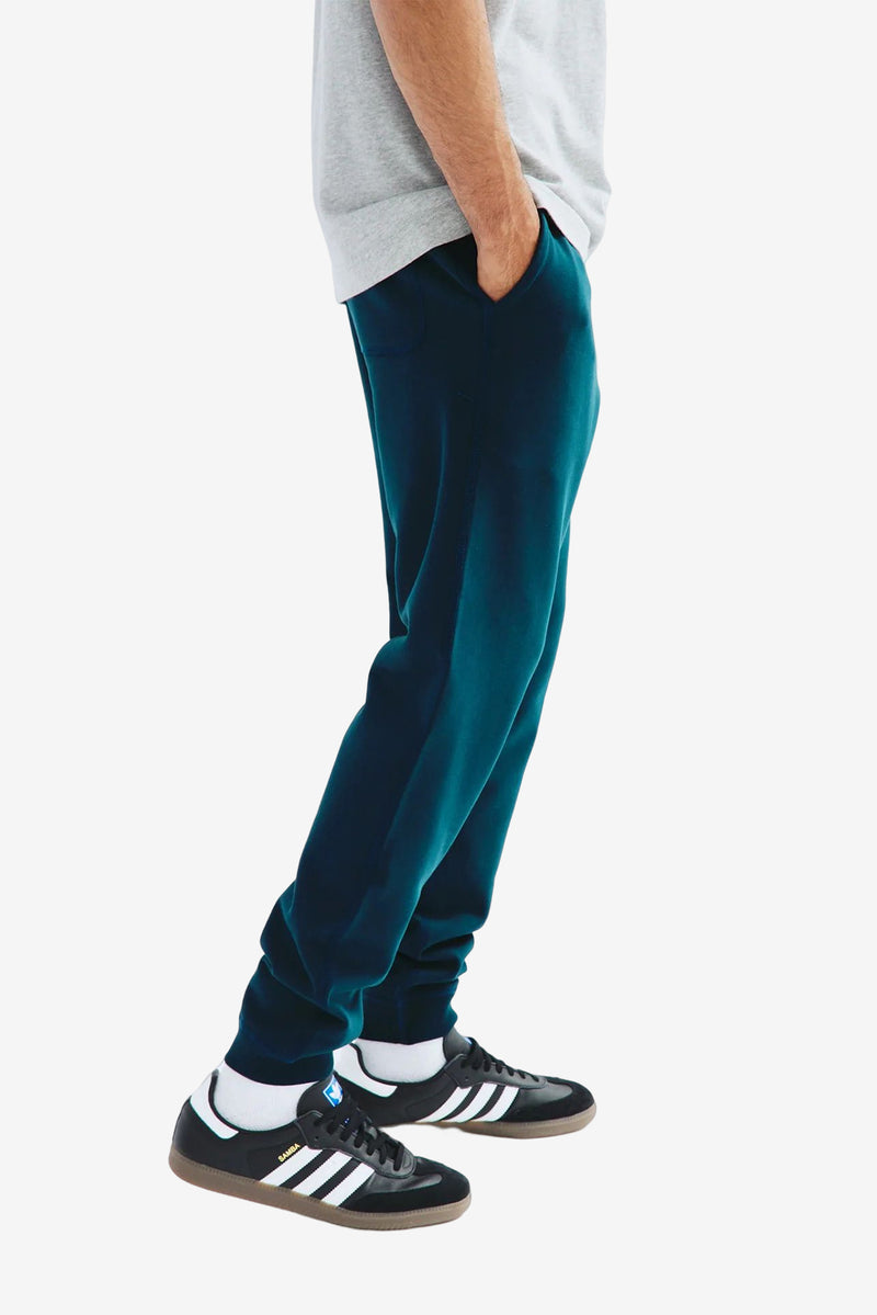 Midweight Terry Slim Sweatpant - Deep Teal