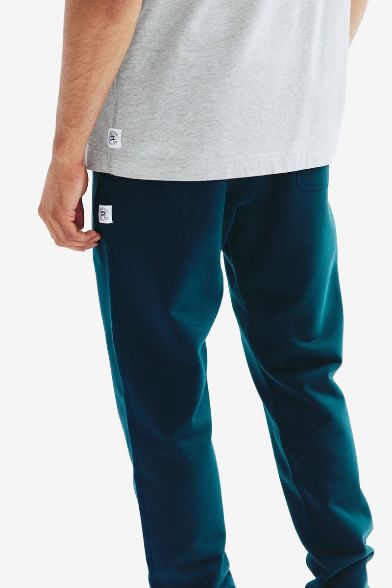 Midweight Terry Slim Sweatpant - Deep Teal