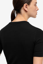 Modal Rib T-Shirt - Black