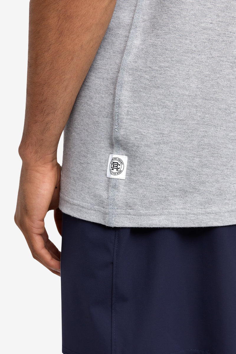 Athletic Pique Polo - Grey