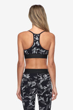 Camo Sweeper Sport Bra - Black Camo/Black