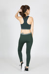 Aero.01 Sports Bra - Dark Green Marl