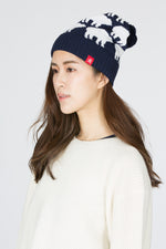 Multi Bear Beanie - Navy