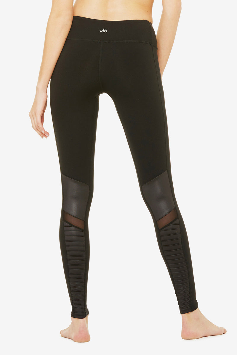 Moto Legging - Black/Black Glossy
