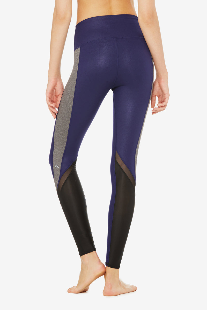 Elevate Legging - Rich Navy Glossy/Stm Htr/Black